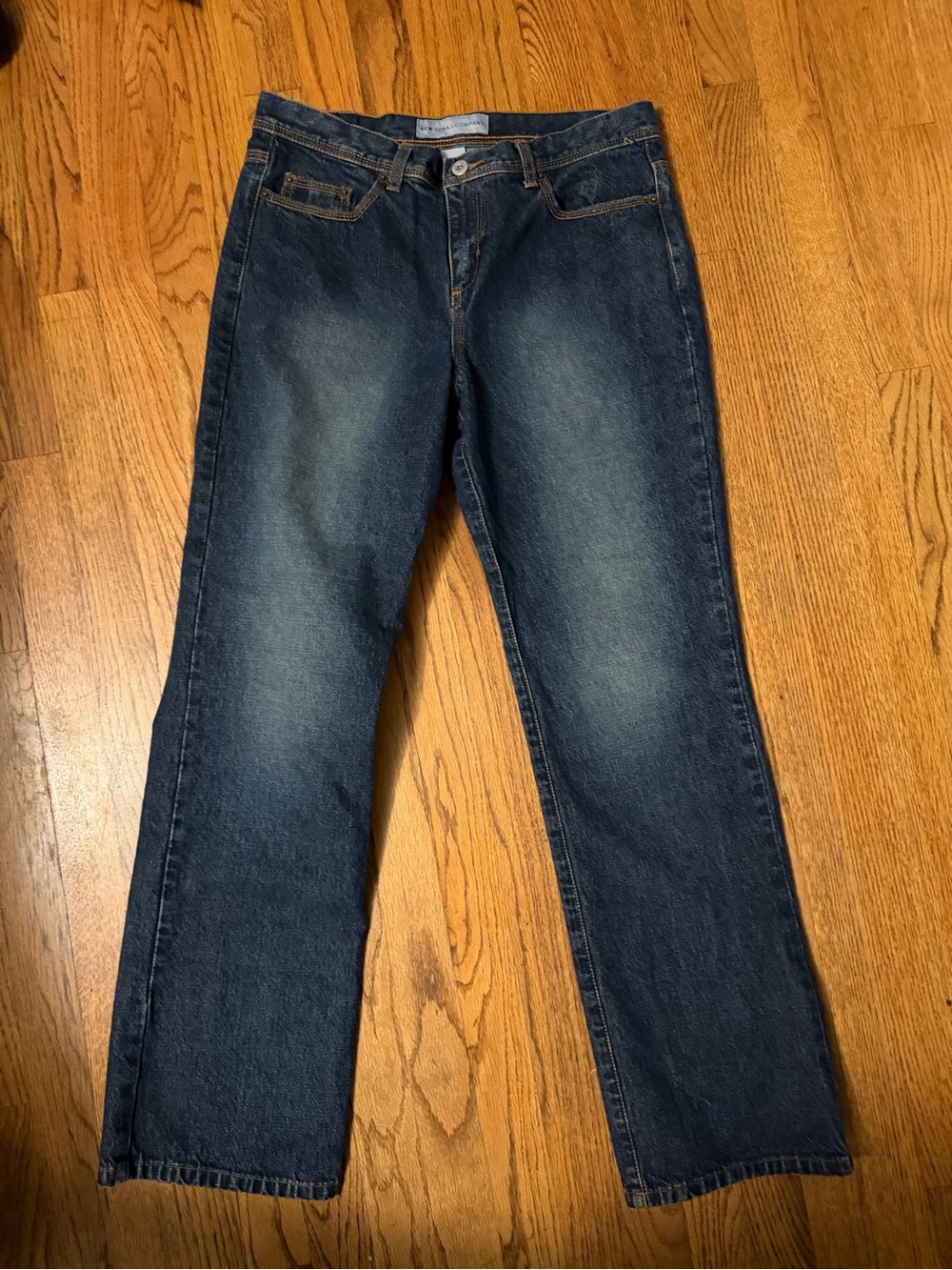 New York & Company Women's Dark Blue Boot Cut Jeans